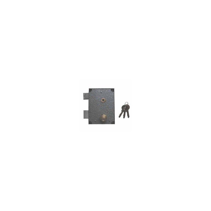 SERRATURA PORTE FERRO CILINDRO CORTO DX     48 FPB