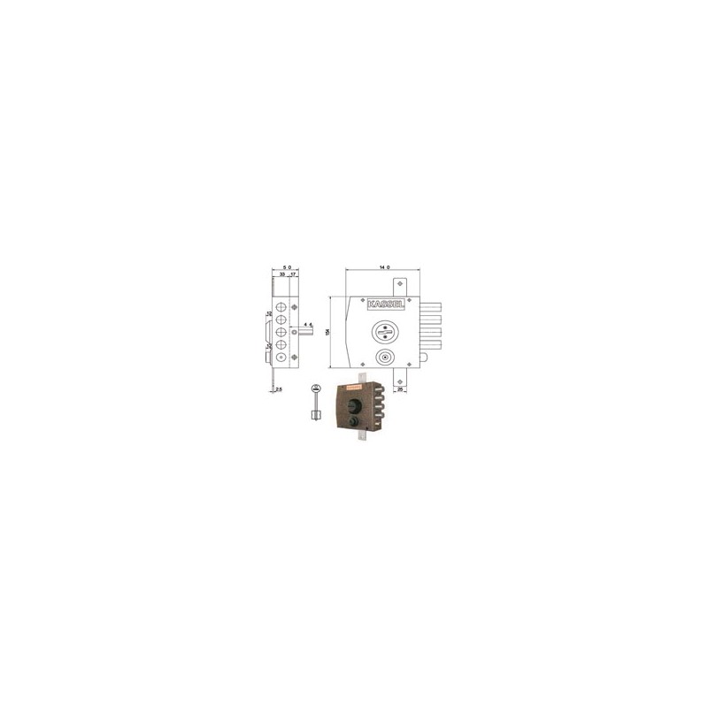 SERRATURA SIC.TRIPLICE DX DM 1351 KASSEL