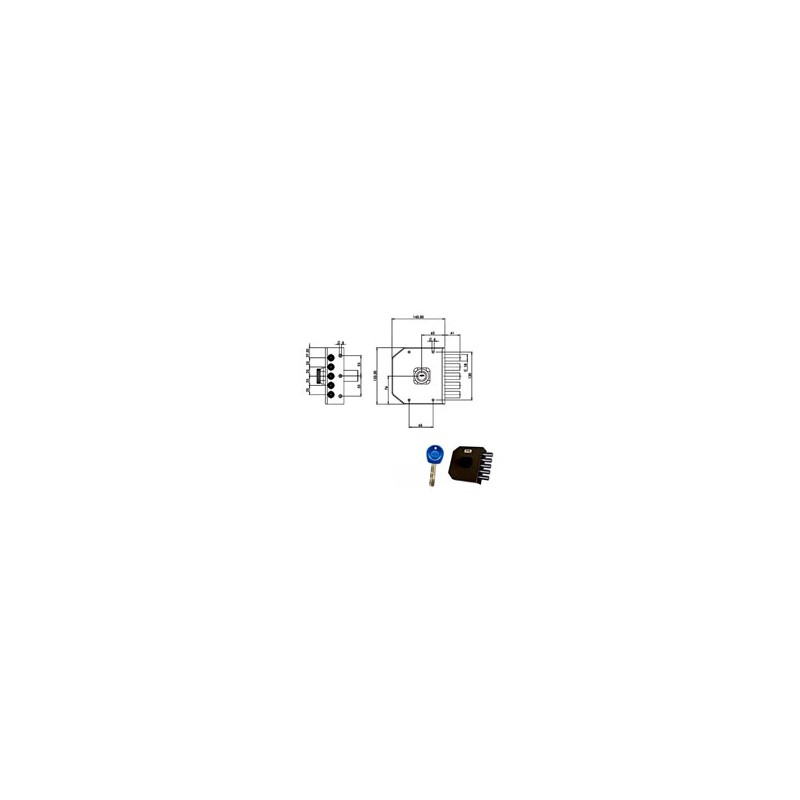 SERRATURA SIC.SEMPLICE DX POMPA JM421 MOIA