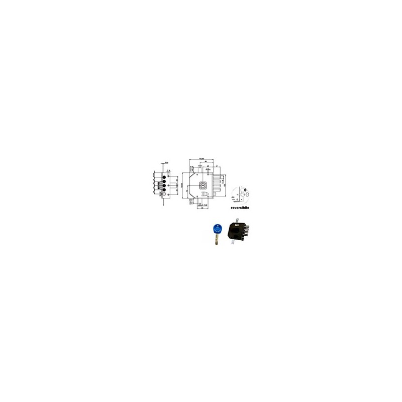 SERRATURA SIC.TRIPLICE SX POMPA JM424 MOIA