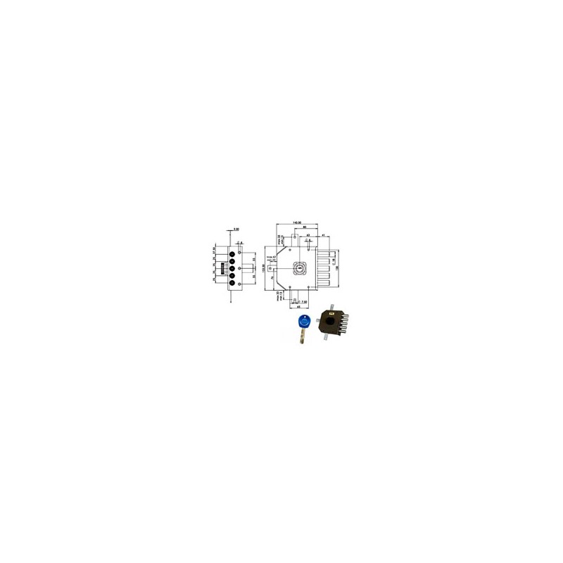 SERRATURA SIC.QUINTUPL.DX POMPA JM425 MOIA