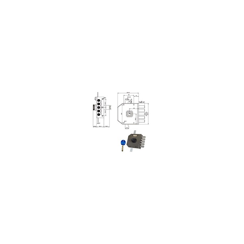 SERRATURA SIC.TRIPLICE DX POMPA JA423 MOIA