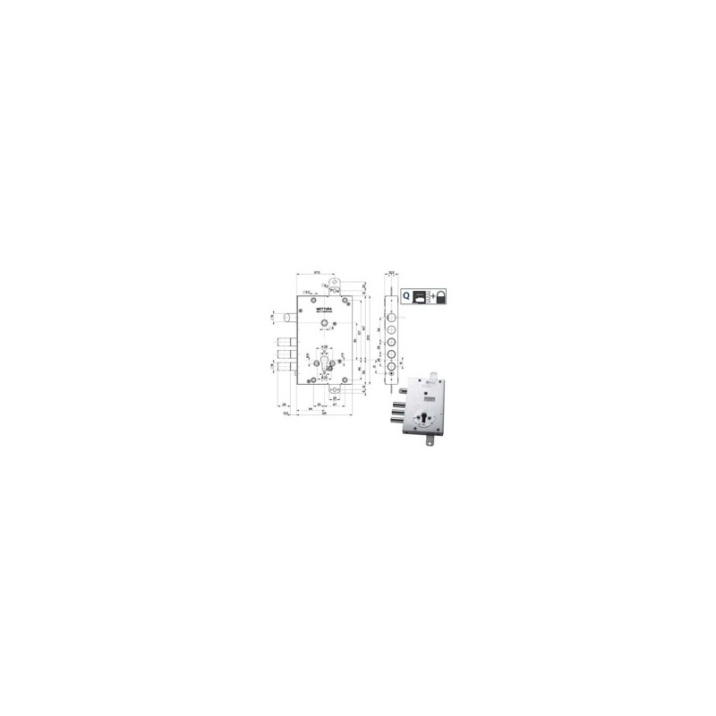 SERRATURA SIC.TRIPLICE DX 89451 MOTTURA