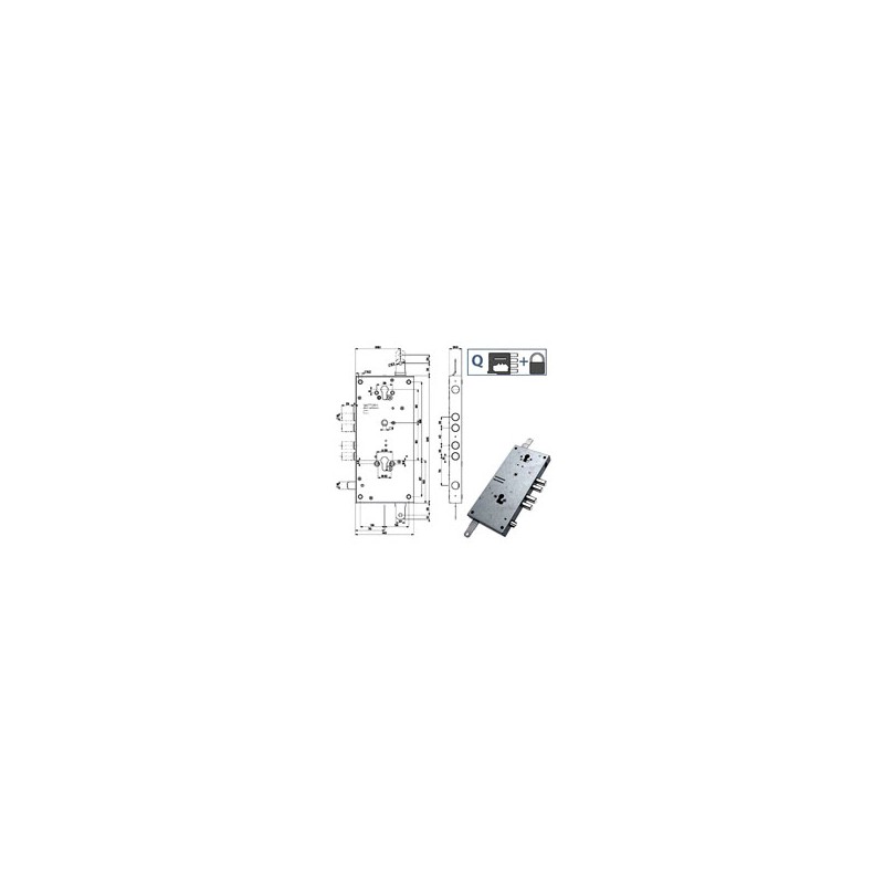 SERRATURA SIC.TRIPLICE 898T1 MOTTURA