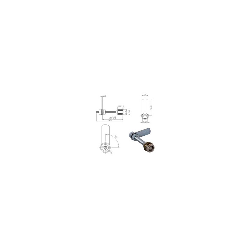 CILINDRO LEVETTA mm 20 TRIANGOLO 160500 OMR