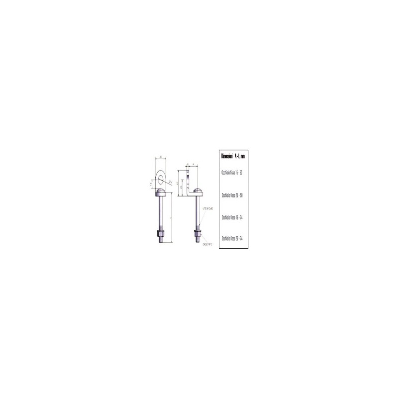 OCCHIOLO PORTALUCCHETTO FISSO 50x15 9201 POTENT