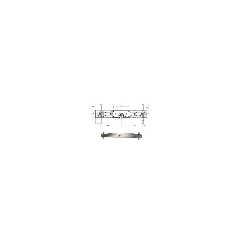 SERRATURA BASCULE SPRANGA CIL. LLC113.5/8 POTENT