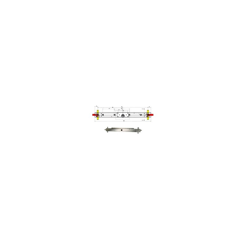 SERRATURA BASCULE SPRANGA CIL. LLC113.8/6 POTENT