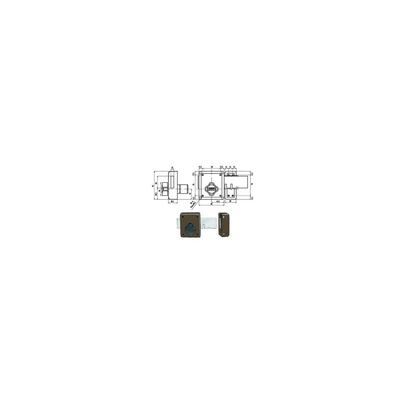SERRATURA FERROGLIETTO 4 MANDATE 250 POTENT