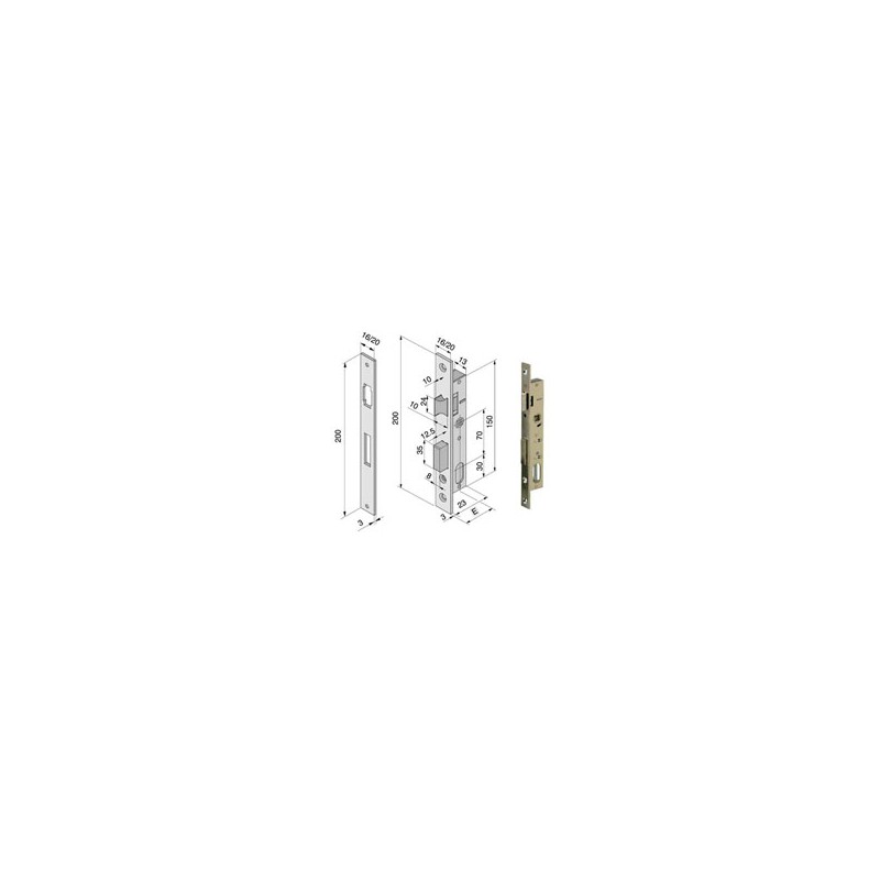 SERRATURA INF.ALL F16 111.15.01.0 WELKA