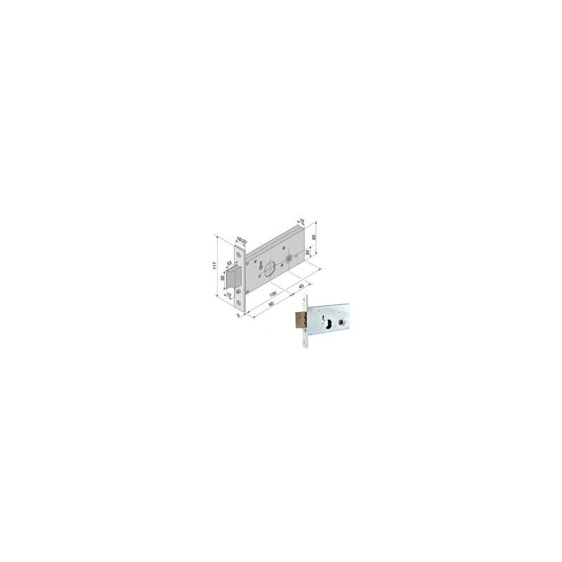 SERRATURA INF.ALL F16 123.60.01.0 WELKA
