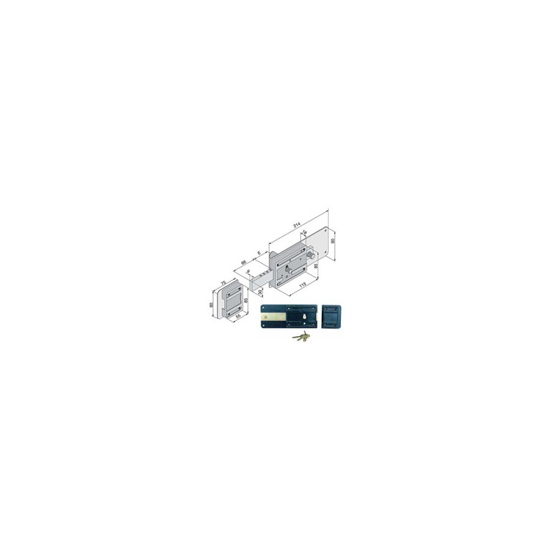SERRATURA FERROGLIETTO 6 MANDATE 012.60.50.1 WELKA