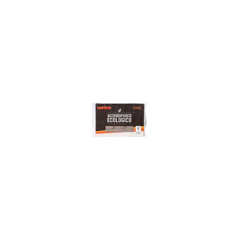 ACCENDITORE CUBETTI ECOLOGICO Pz 32  LAPILLO 05624