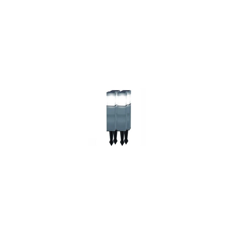 LAMPADA SOLARE LED SQUARE INOX Pz 4 GL1073 EZSOLAR