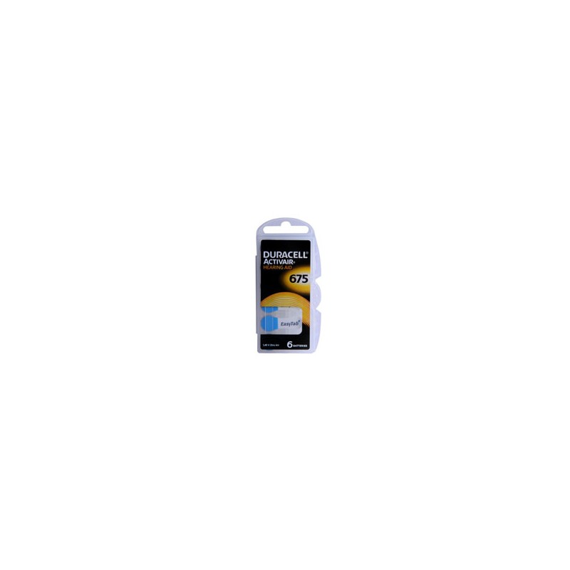 PILA BOTTONE HEARING AID Pz 6 DA675 DURACELL