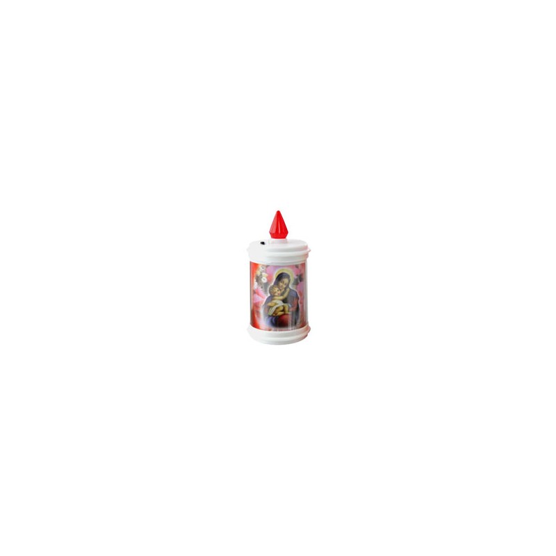 CERO VOTIVO LUMI BATTERIA gg 120 BIANCO