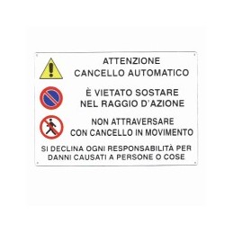 CARTELLO CANCELLO...