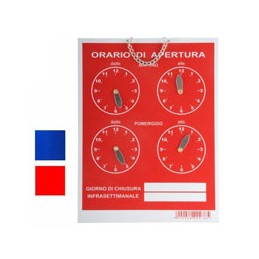 CARTELLO ORARIO 4 OROLOGI...