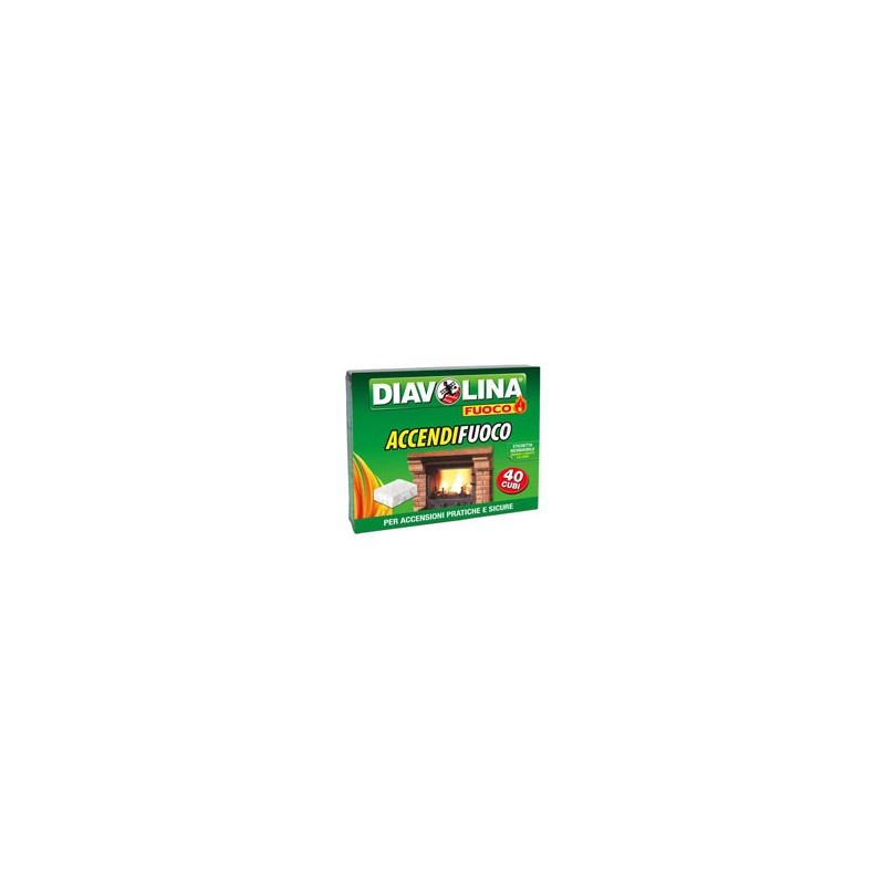 ACCENDITORE CUBETTI FUOCO Pz 40 DIAVOLINA