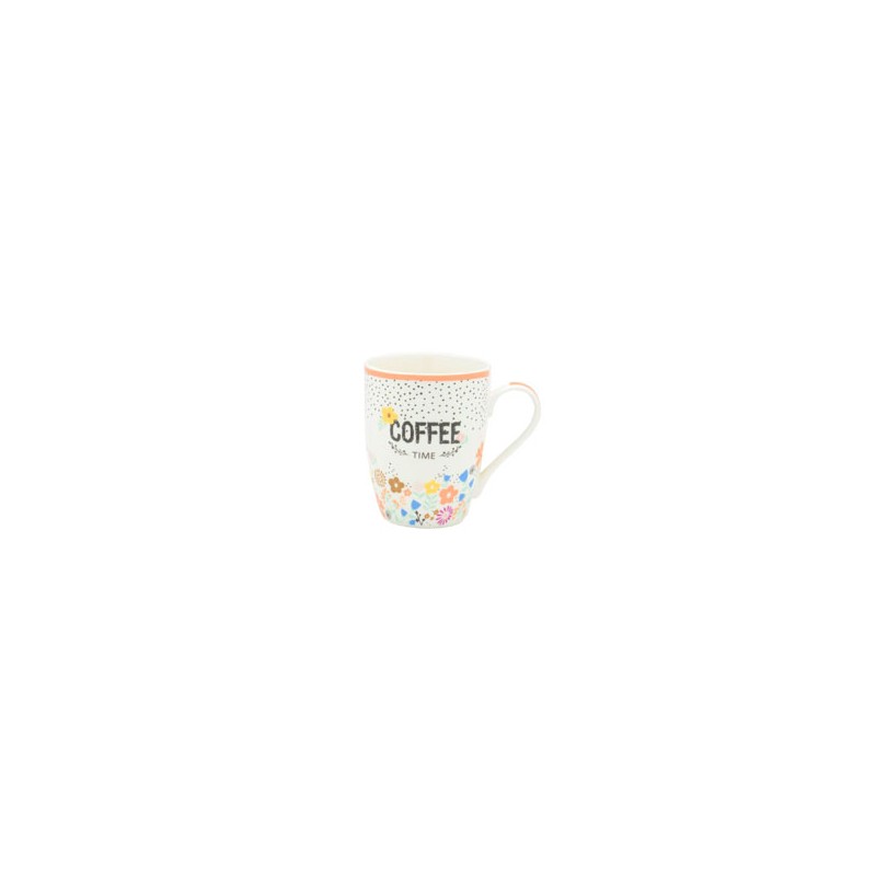 TAZZA MUG PORCELLANA FLOWER cc 340 KB8