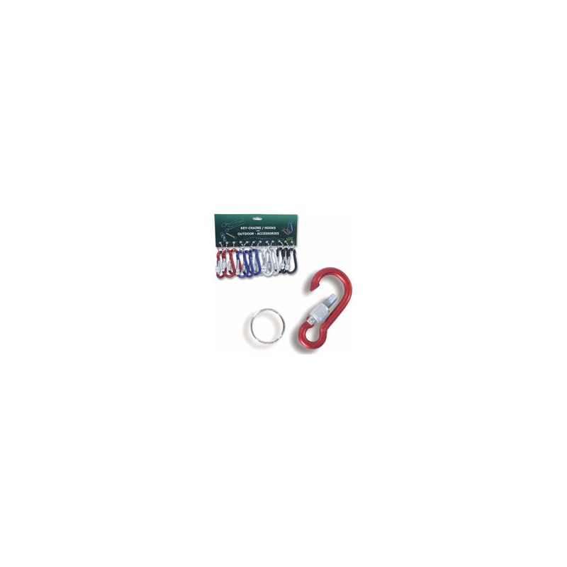PORTACHIAVI ANELLO MOSCHETTONE LOCK 6 Pz 12 GEIT