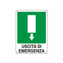 CARTELLO USCITA EMERGENZA...