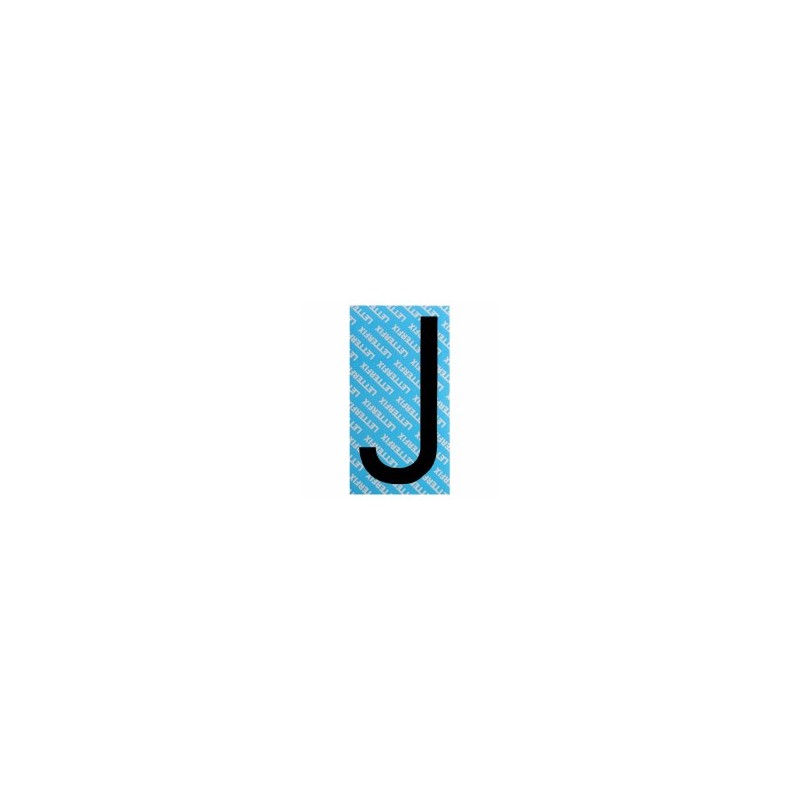 LETTERA ADESIVA NERA SERIE T80 J         LETTERFIX