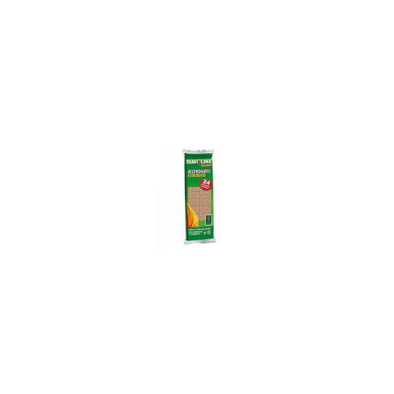 ACCENDITORE CUBETTI ACCENDIGRILL Pz 24   DIAVOLINA