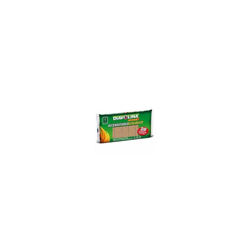 ACCENDITORE CUBETTI ECOLOGICO Pz  28     DIAVOLINA