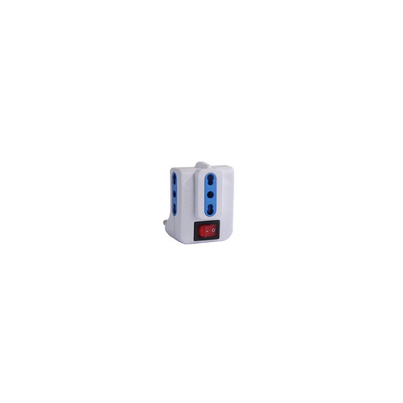 ADATTATORE TRIPLO INT BIANCO SYNTESY 08830