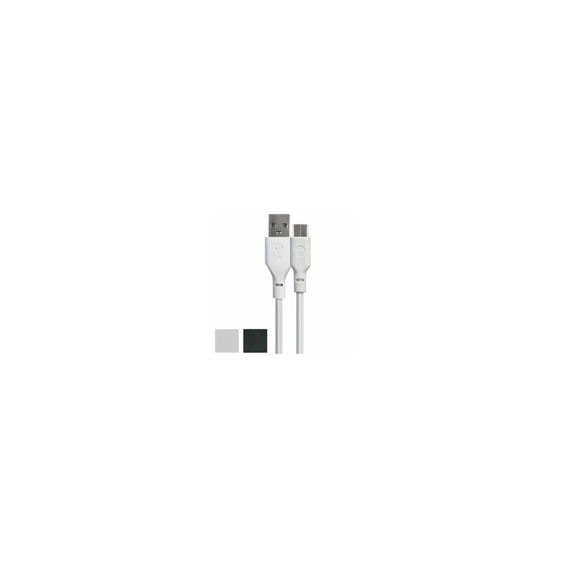 CAVO RICARICA USB-A TYPE C cm 200 NERO 3680 TIEMME
