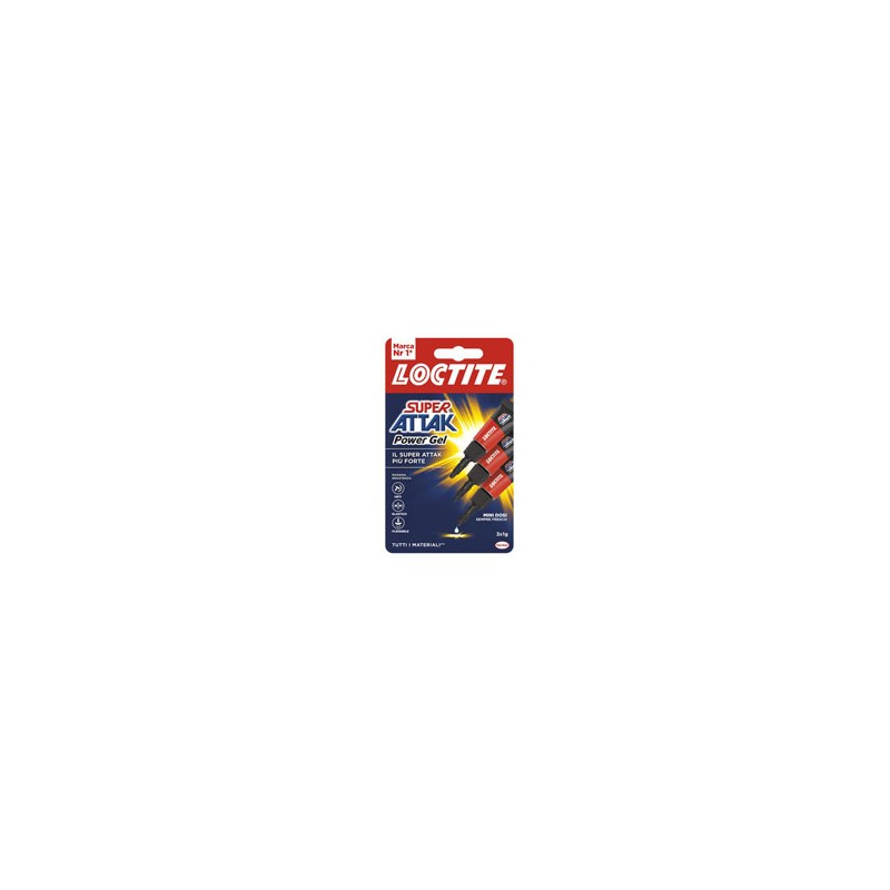 COLLA SUPERATTAK POWER GEL g 3 MINI TRIO LOCTITE