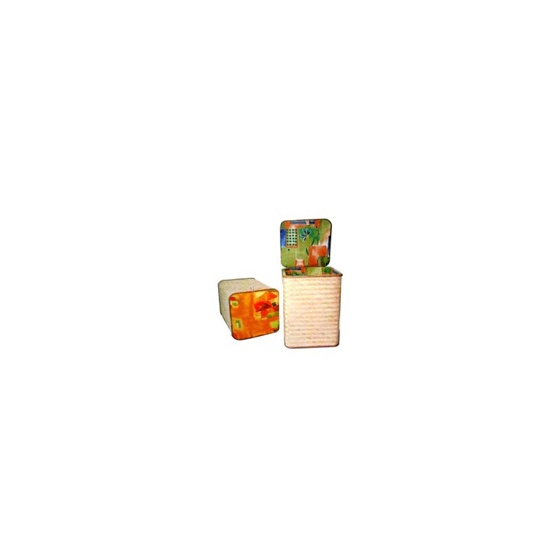 CESTONE VIMINI CUSCINO 35x35 h 53 20212
