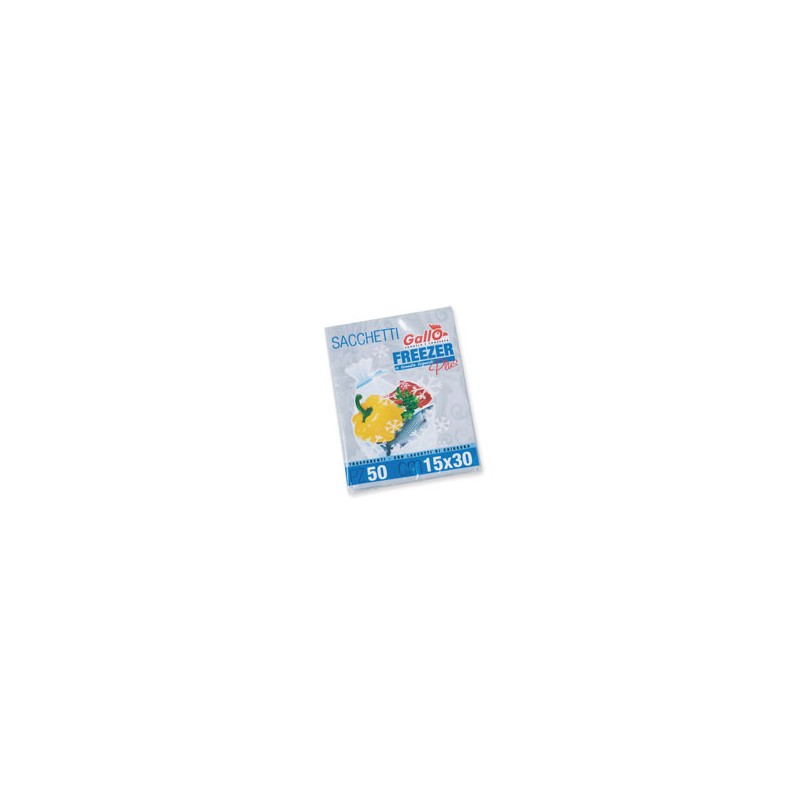 SACCHETTI FREEZER cm 15x30 Pz 50 GALLO