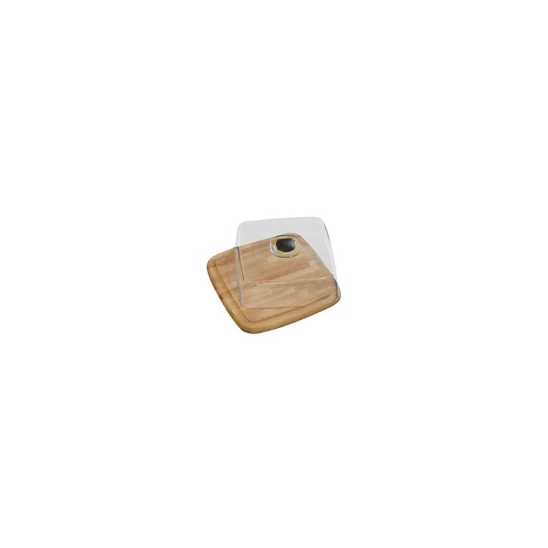 CONTENITORE QUAD LEGNO FORMAGGIO cm 31x31 CHECCO