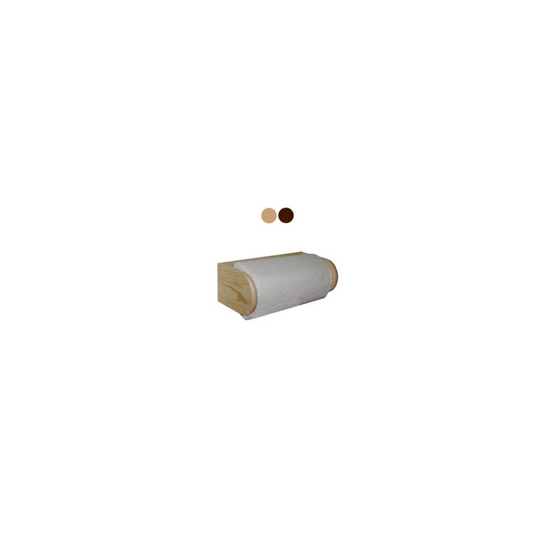 PORTAROTOLO LEGNO A PARETE NATURALE cm 27x14