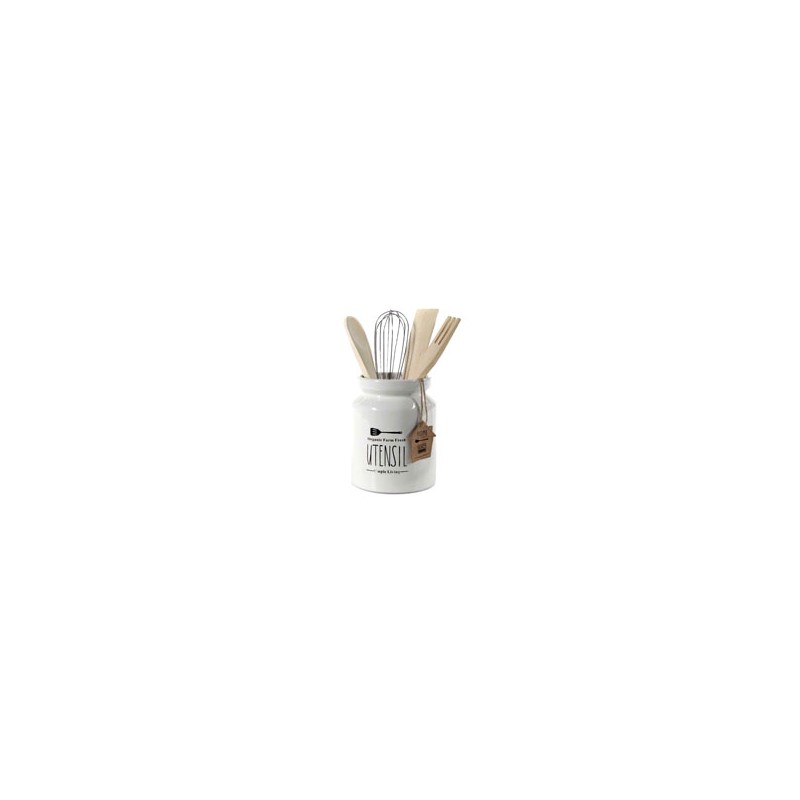 PORTAUTENSILI BARATTOLO cm 12 h 15 Pz 5 UTILISSIMI