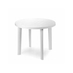 TAVOLO RESINA TONDO BIANCO...