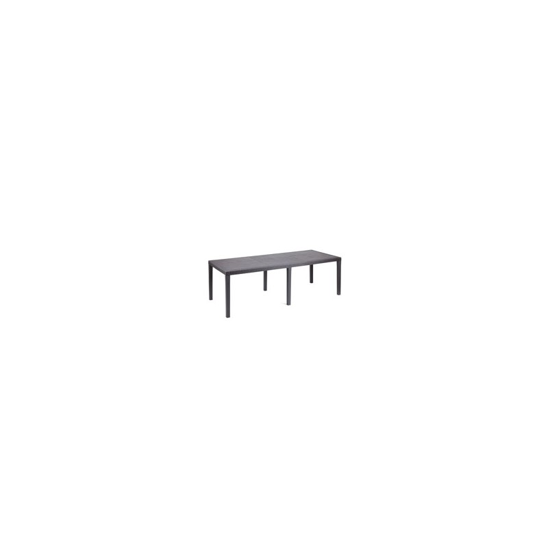 TAVOLO RESINA QUEEN ANTRACITE 220x90 PROGARDEN