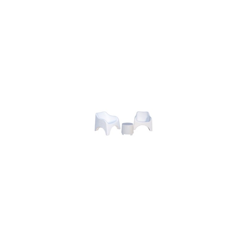 SALOTTINO SET CLOUD BIANCO Pz 3 PROGARDEN