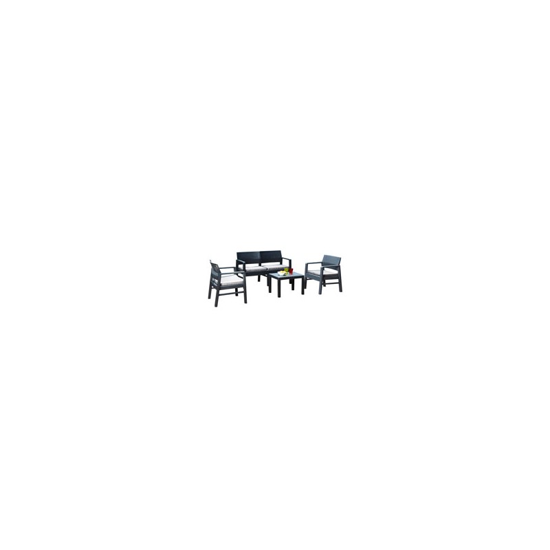 SALOTTINO SET KILIMANJARO ANTRACITE Pz 4 PROGARDEN