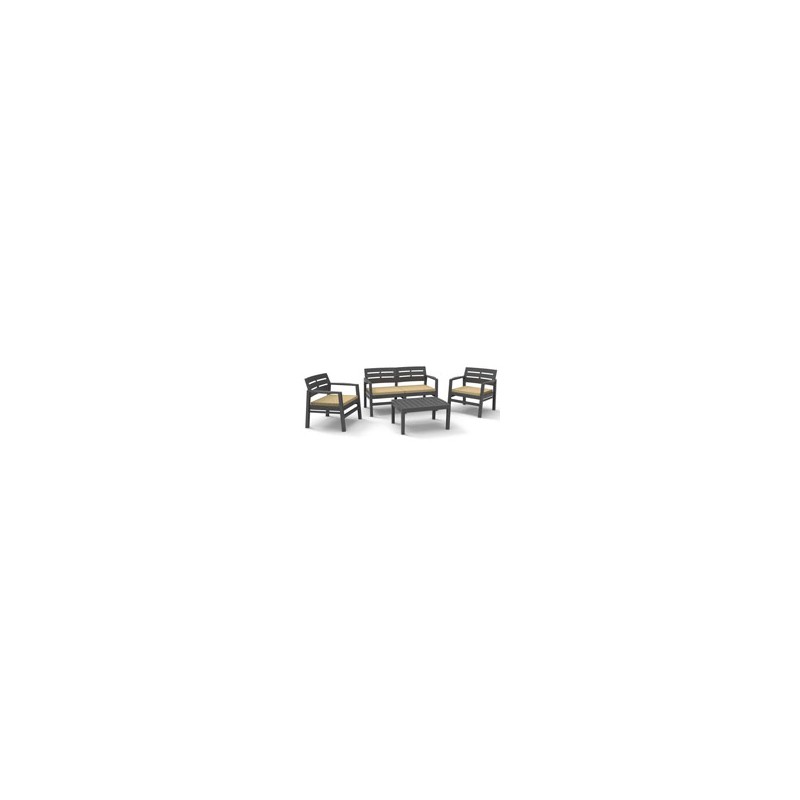 SALOTTINO SET JAVA ANTRACITE Pz 4 PROGARDEN