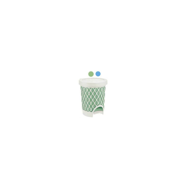 PATTUMIERA PEDALE TRELLIS l 16 AZZURRO TONTARELLI