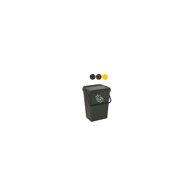 BIDONE BIOSYSTEM MARRONE l 25 cm 32x35 h 42