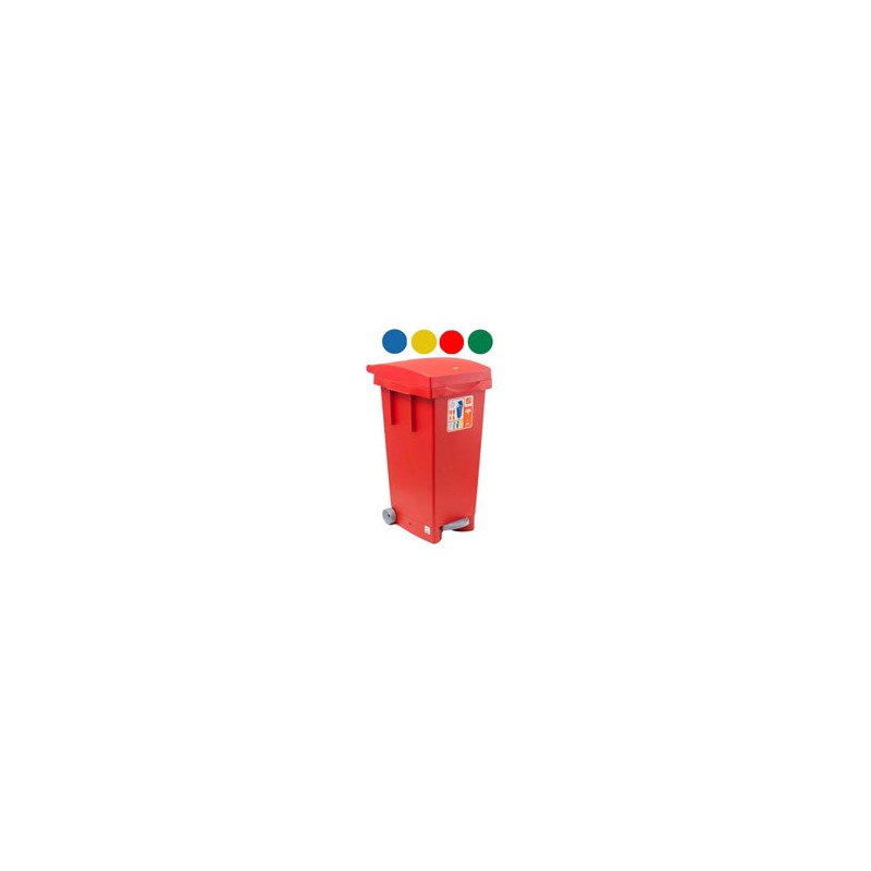 BIDONE BIGTATA ROSSO l 80 38x50 h 80 ICS