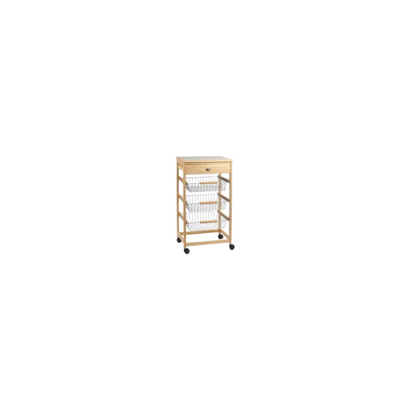 CARRELLO P.4 FAGGIO cm 45,5x36,5 h 87,5