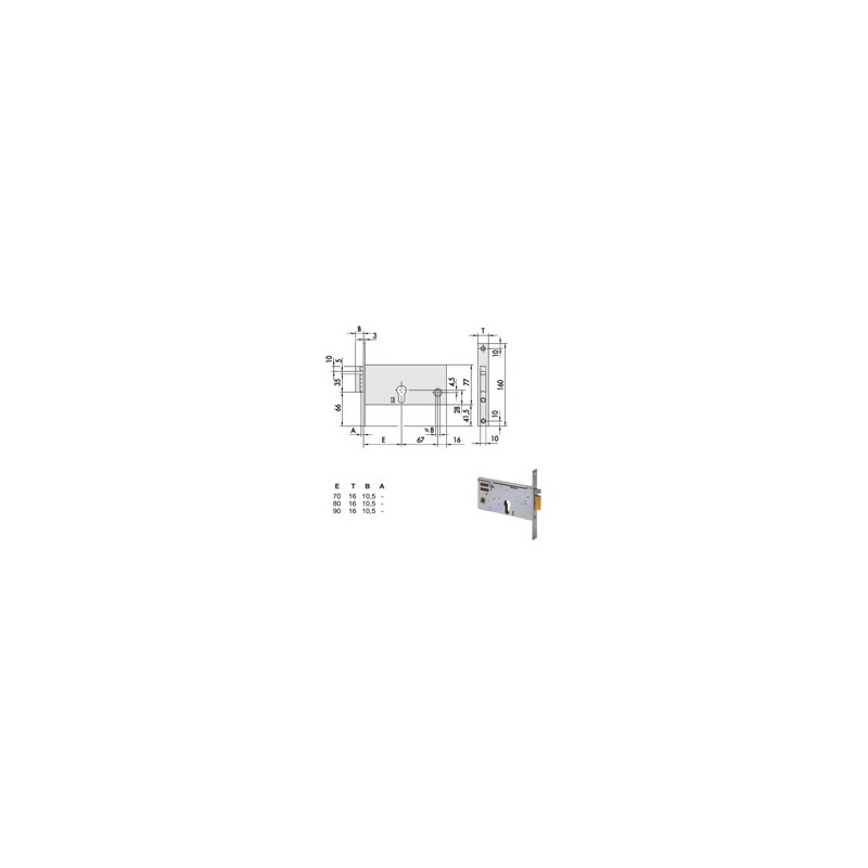 ELETTROSERRATURA INF.FASCE ALL     14350-70-0 CISA