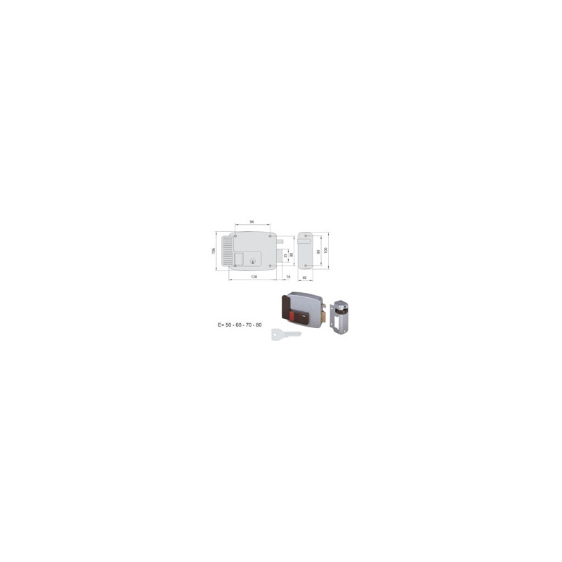 ELETTROSERRATURA APP.LEGNO DX 11611-80-1 CISA