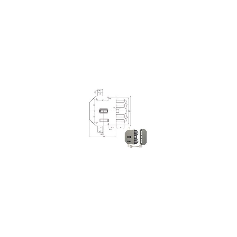 SERRATURA SIC.TRIPLICE DX DM               2250 CR