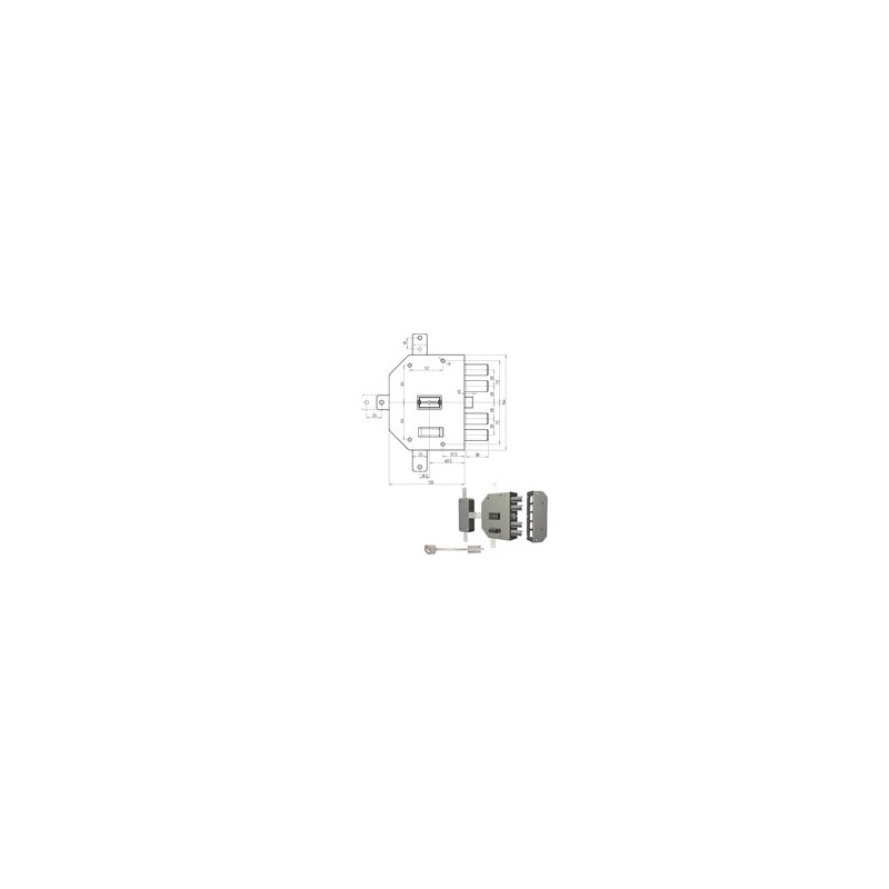 SERRATURA SIC.QUINTUPLICE SX DM 2350 CR